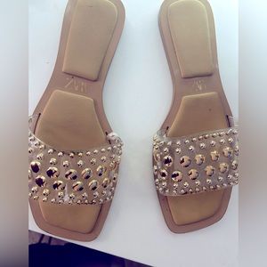 Zara studded slides